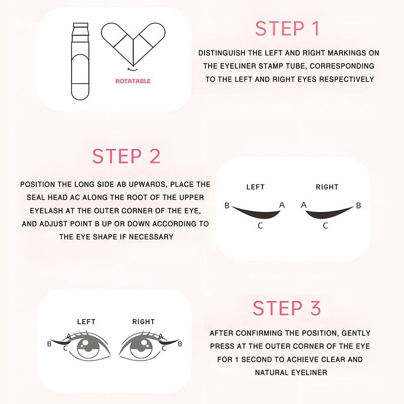 Waterproof Wing Stamp Eyeliner